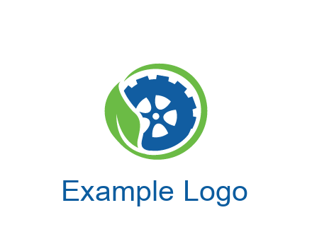 leaf around tire environmental logo