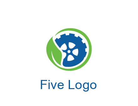 leaf around tire environmental logo
