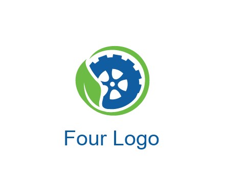 leaf around tire environmental logo