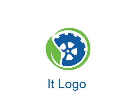 leaf around tire environmental logo