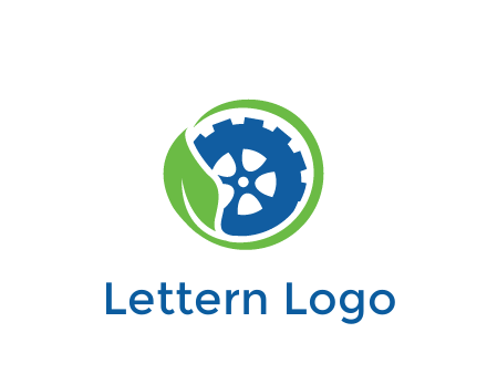 leaf around tire environmental logo