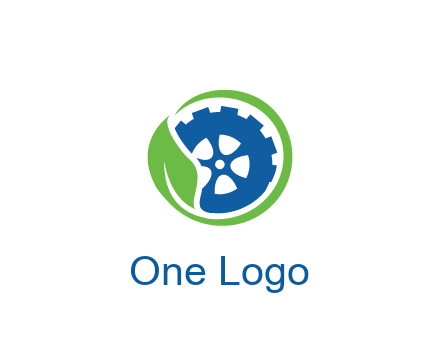 leaf around tire environmental logo