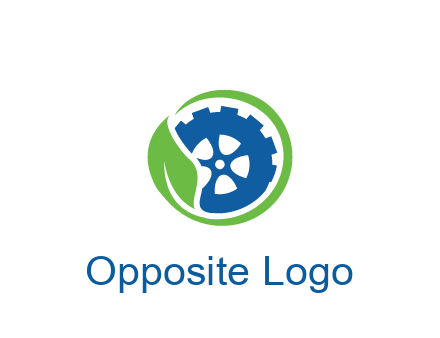 leaf around tire environmental logo