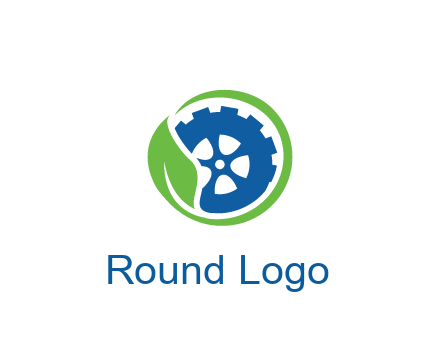 leaf around tire environmental logo