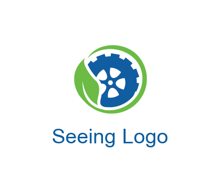 leaf around tire environmental logo