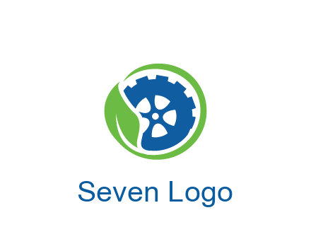 leaf around tire environmental logo