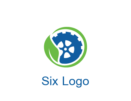 leaf around tire environmental logo
