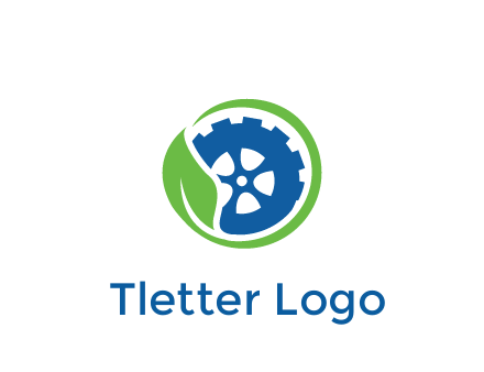 leaf around tire environmental logo