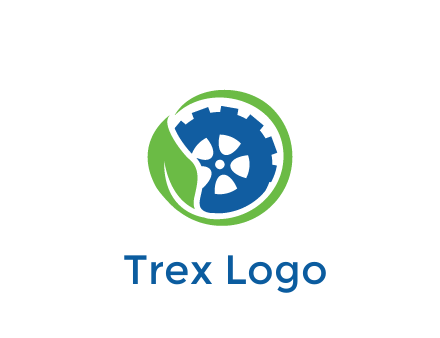 leaf around tire environmental logo