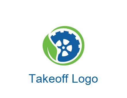 leaf around tire environmental logo