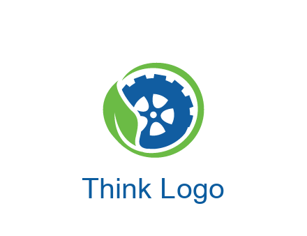 leaf around tire environmental logo