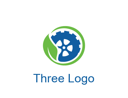 leaf around tire environmental logo