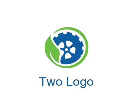 leaf around tire environmental logo