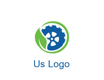 leaf around tire environmental logo