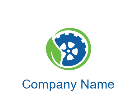 leaf around tire environmental logo
