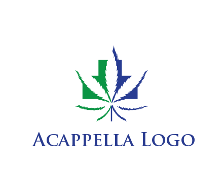 negative spacing of CBD leaf in aid medical logo