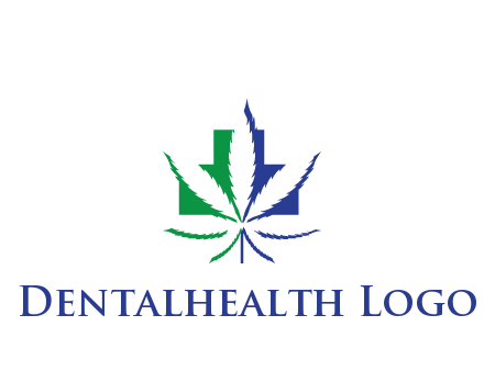 negative spacing of CBD leaf in aid medical logo