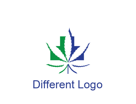 negative spacing of CBD leaf in aid medical logo