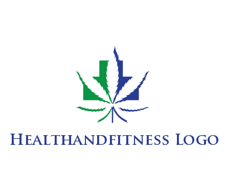 negative spacing of CBD leaf in aid medical logo