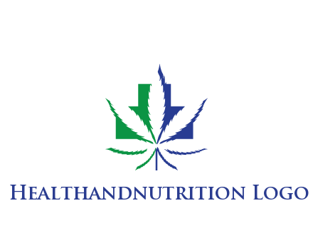 negative spacing of CBD leaf in aid medical logo