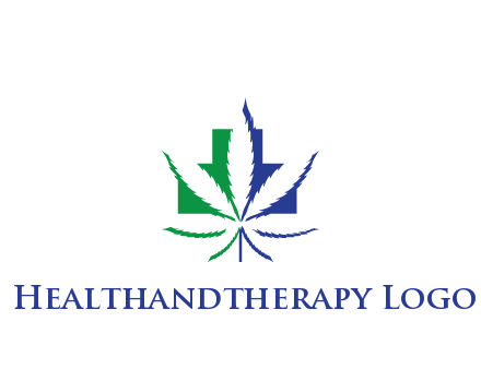 negative spacing of CBD leaf in aid medical logo