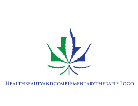 negative spacing of CBD leaf in aid medical logo