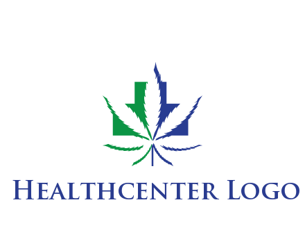 negative spacing of CBD leaf in aid medical logo