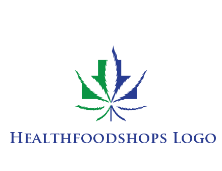 negative spacing of CBD leaf in aid medical logo