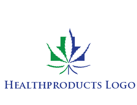 negative spacing of CBD leaf in aid medical logo