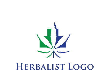 negative spacing of CBD leaf in aid medical logo