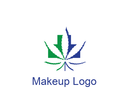negative spacing of CBD leaf in aid medical logo
