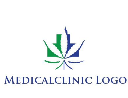 negative spacing of CBD leaf in aid medical logo