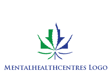 negative spacing of CBD leaf in aid medical logo