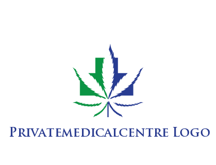 negative spacing of CBD leaf in aid medical logo