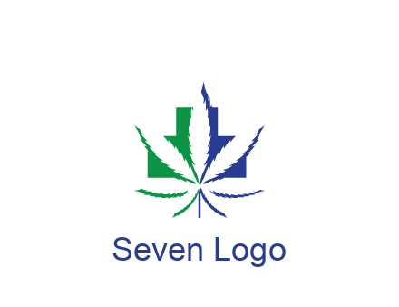 negative spacing of CBD leaf in aid medical logo
