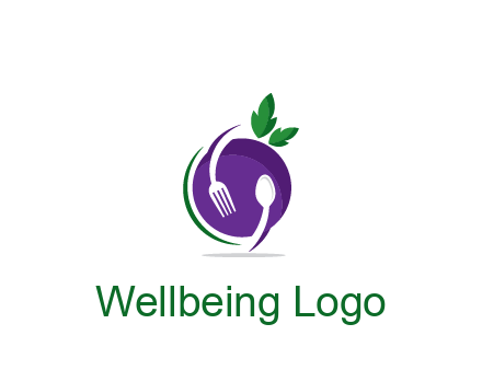 utensils around plum restaurant logo