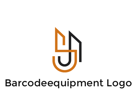 blocky letter S, J and A construction logo