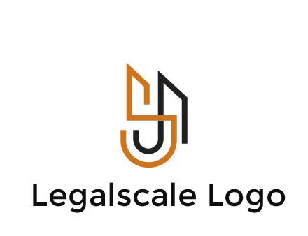 blocky letter S, J and A construction logo