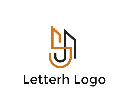 blocky letter S, J and A construction logo
