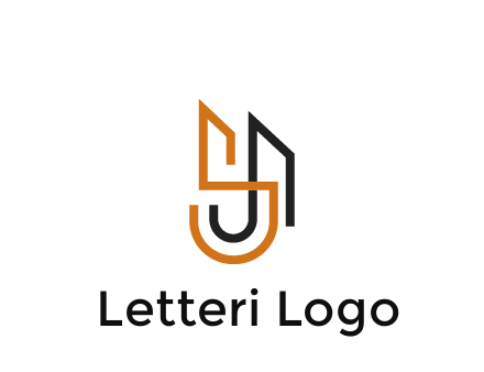 blocky letter S, J and A construction logo