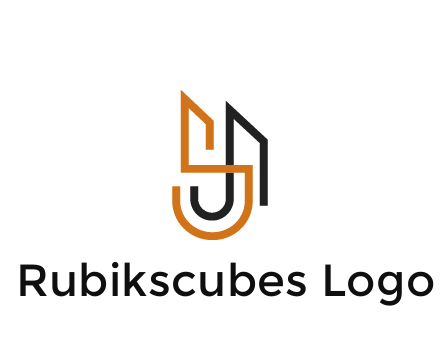 blocky letter S, J and A construction logo