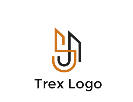 blocky letter S, J and A construction logo