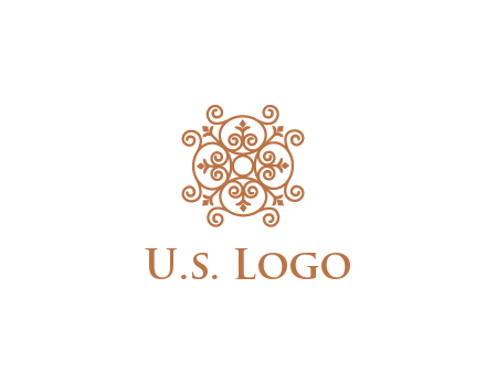 line art ornamental beauty logo