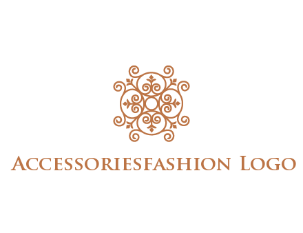 line art ornamental beauty logo