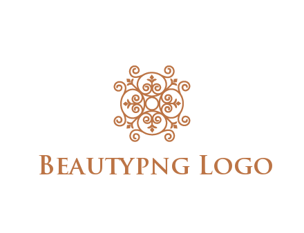 line art ornamental beauty logo