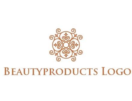 line art ornamental beauty logo