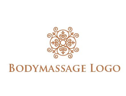 line art ornamental beauty logo