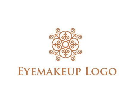 line art ornamental beauty logo