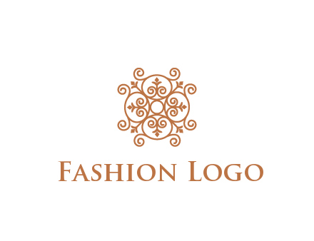 line art ornamental beauty logo