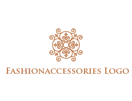 line art ornamental beauty logo